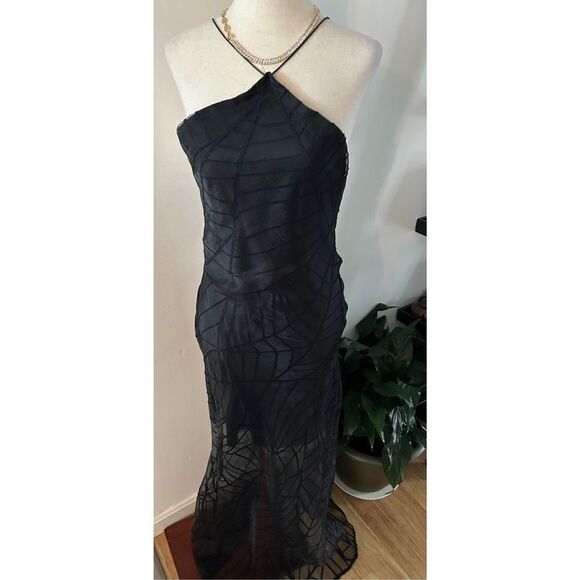 Zara black evening dress size medium - Picture 1 of 6